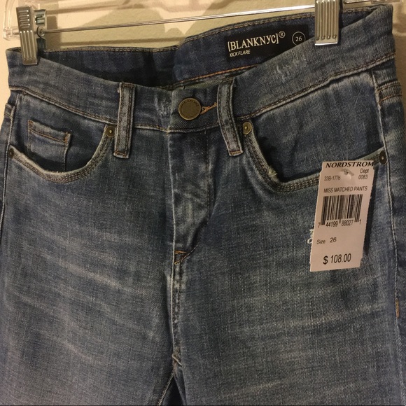 BLANKNYC DENIM-STUDDED CROP FLARE JEANS- Retail! - Picture 6 of 8
